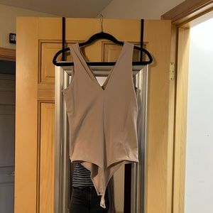 Taupe Abercrombie seamless bodysuit